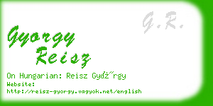 gyorgy reisz business card